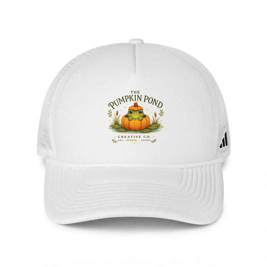 Pumpkin Pond Trucker Hat — Cute Fall Pumpkin Graphic Cap