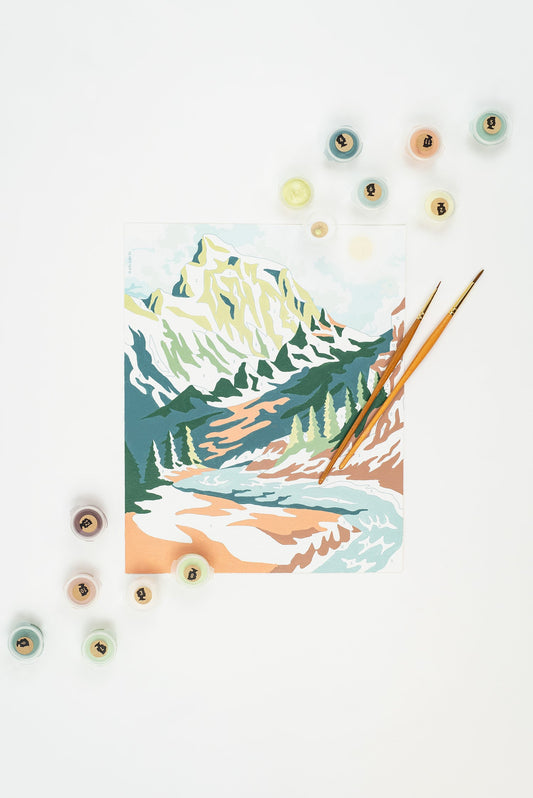 Mountainscape | 8x10 paint-by-number kit