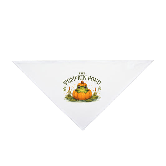 Pet Bandana — 'The Pumpkin Pond' Autumn Pumpkin Pup Bandana