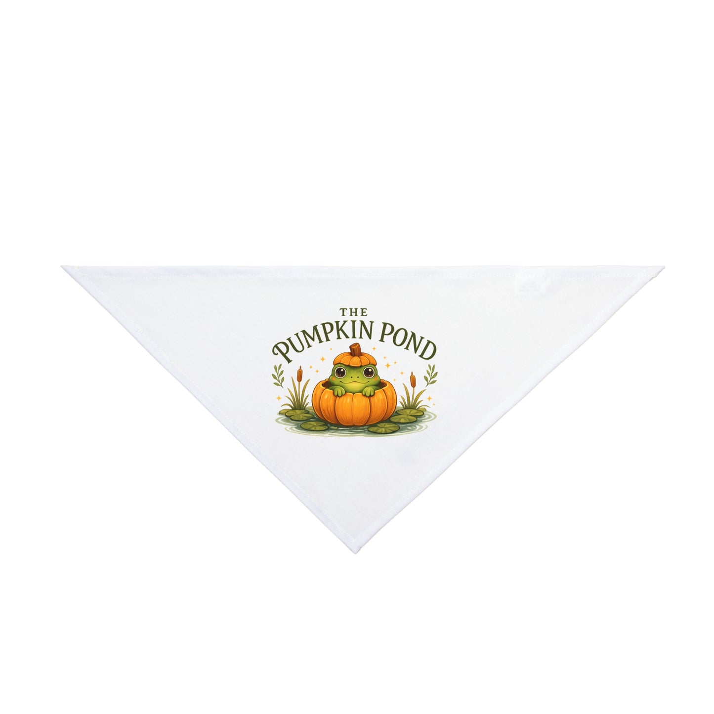 Pet Bandana — 'The Pumpkin Pond' Autumn Pumpkin Pup Bandana