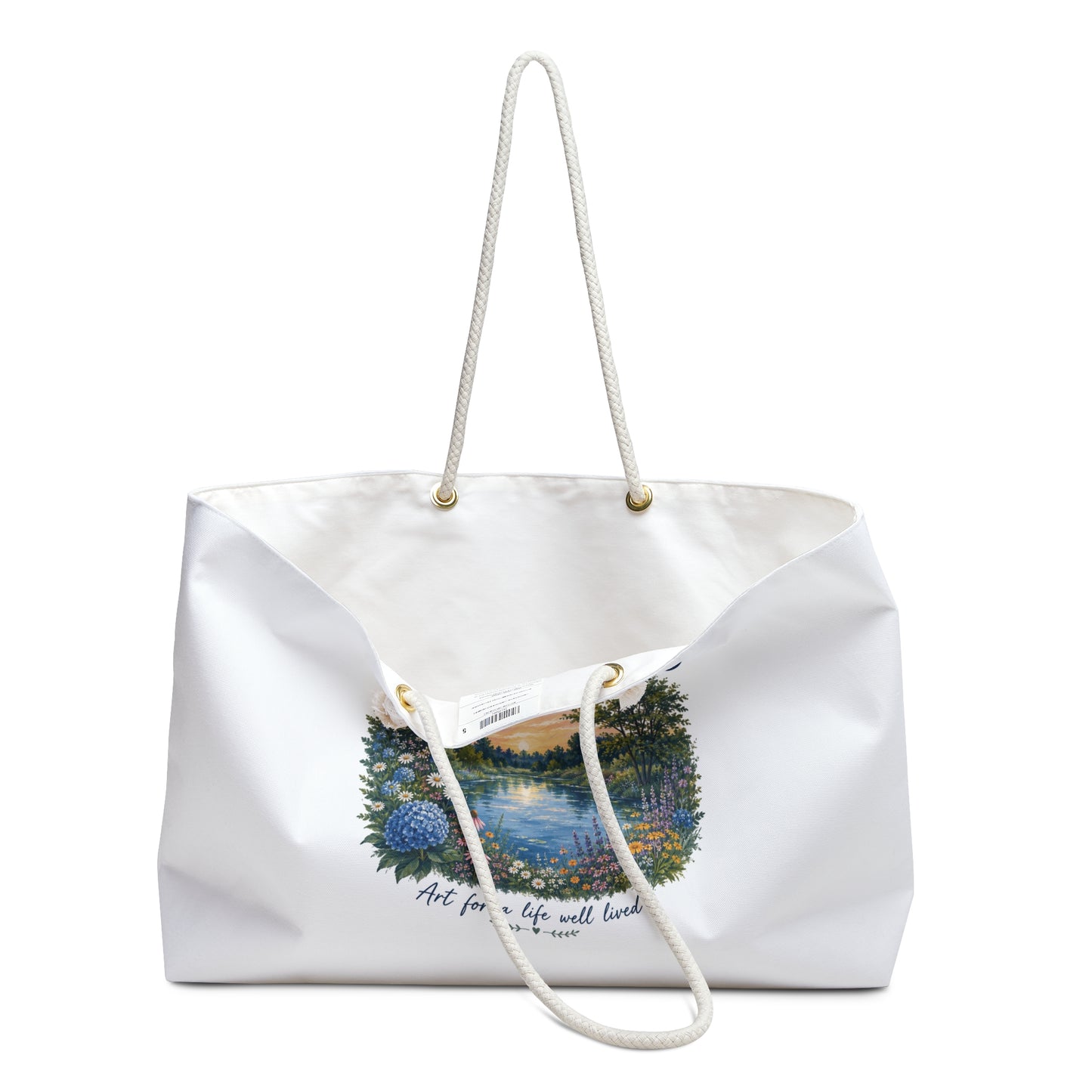 Pumpkin Pond Studios Scenic Weekender Bag — "Art for a Life Well Lived" Travel Tote