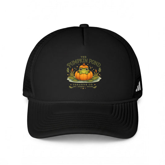 Pumpkin Pond Trucker Hat — Cute Fall Pumpkin Graphic Cap