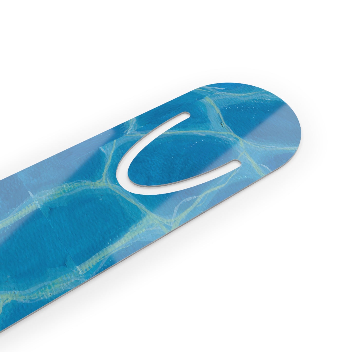 Pool Water Bookmark — Blue Swimming Pool Bookmark with 'U' Cutout, Metal & Printed Options